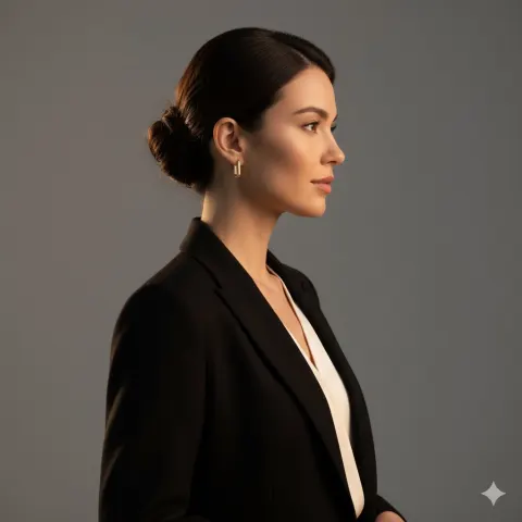 Elegant Side Profile Portrait