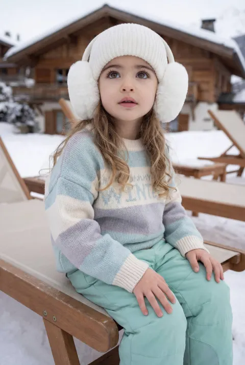 Cozy Alpine Winter Child Portrait