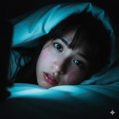 Midnight Screen Glow Intimate Moment