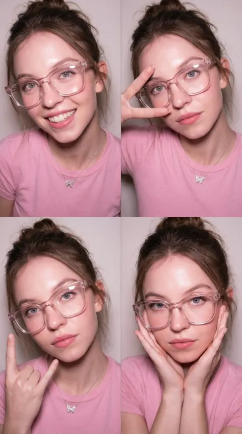 Four-Panel Portrait Collage Poses