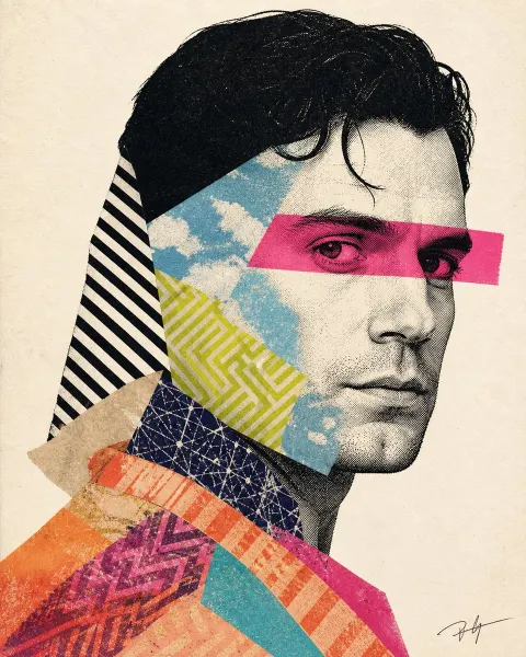 Premium Mixed Media Collage Portrait