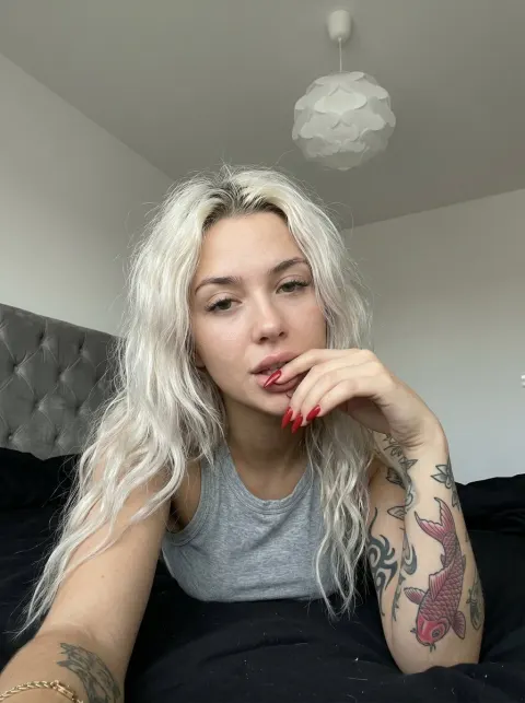 Casual Bedroom Selfie With Tattoos