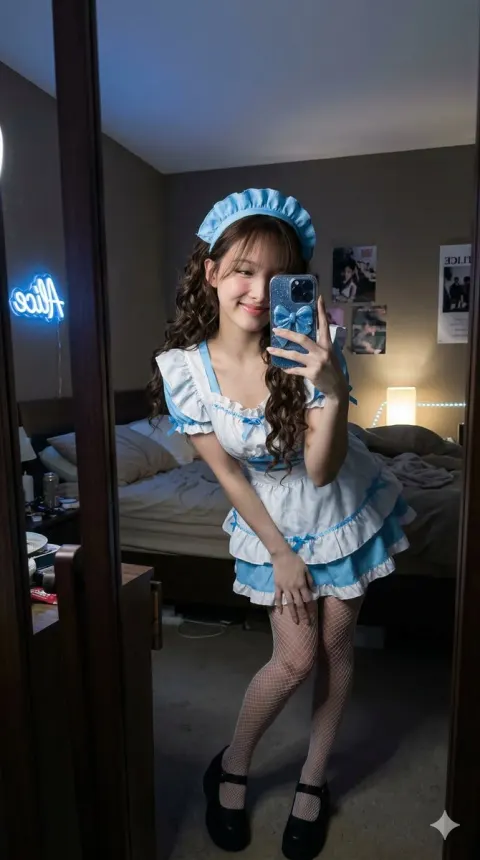 Tzuyu Maid Mirror Selfie