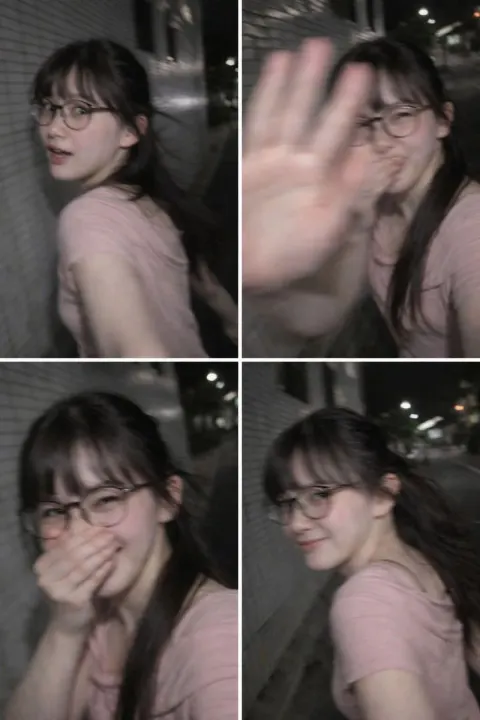 Tokyo Night Flash Candid Blur