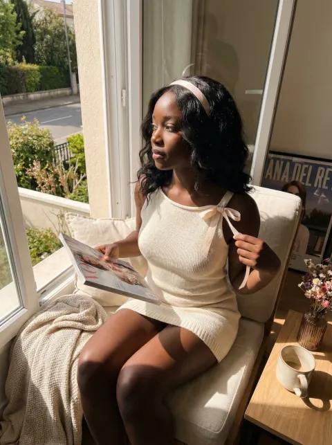 Sun-Kissed Dreamy Balcony Girl