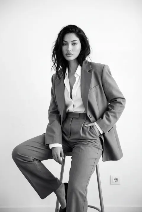 Intimate Black White Fashion Portrait