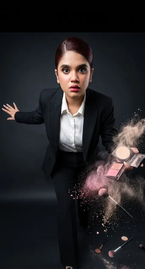 High Fashion Dynamic Strobe Editorial Shot