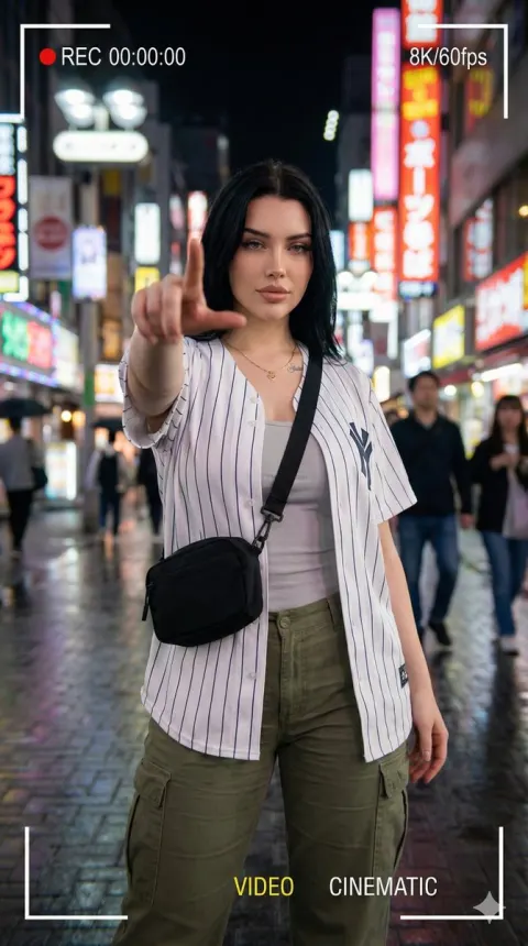 Neon Night Street Style