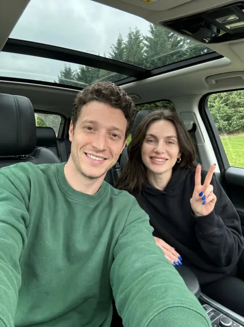 Car Selfie Couple Moment