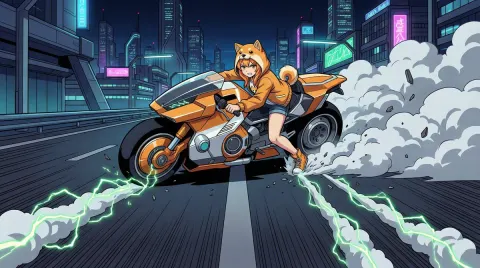 Neon City High-Speed Drift