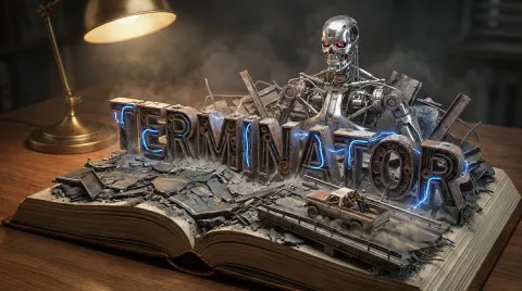 Terminator Pop-Up Book Model