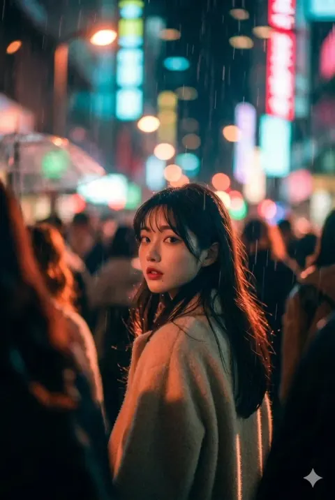 Cinematic Neon Night Portrait