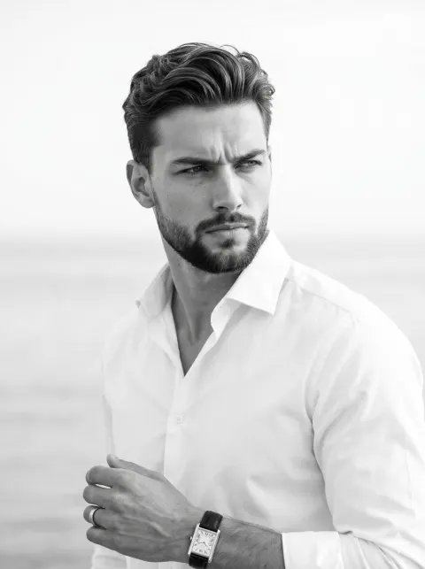 Timeless Monochrome Fashion Portrait