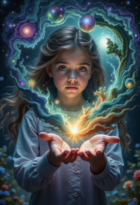Light-Catcher Cosmic Tender Girl Art