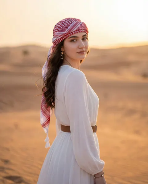 Golden Hour Desert Portrait