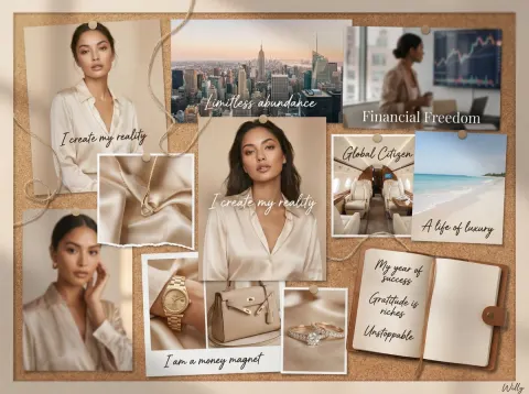 Feminine Wealth Vision Board 2026