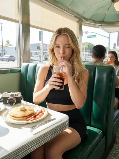 Playful Retro Diner Moment