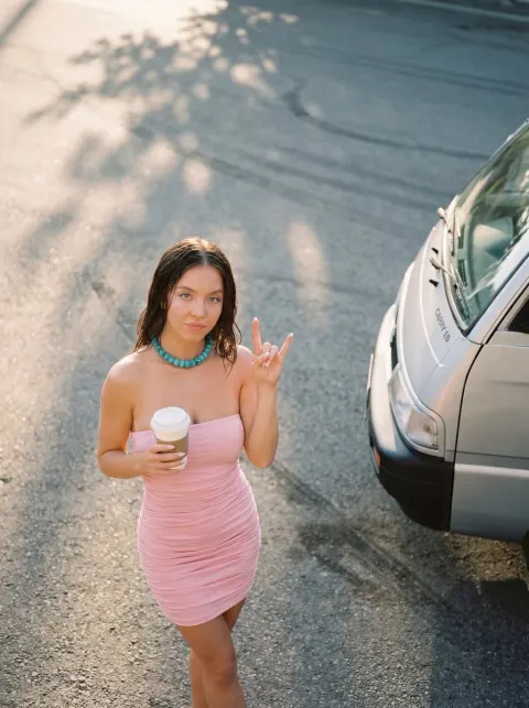 Street Cool Girl Golden Hour Portrait