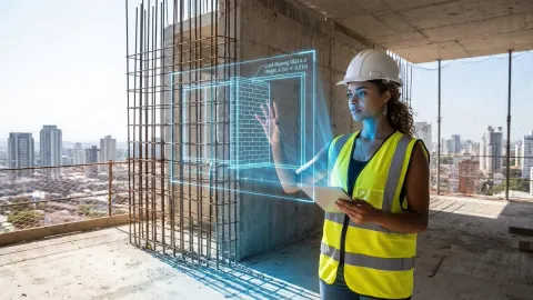AR Blueprint Construction Site