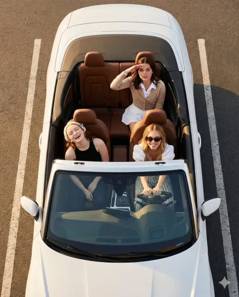 Sunset Jeep Road Trip Girls