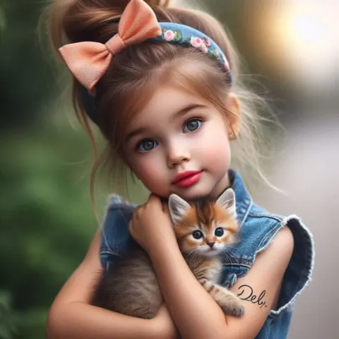 Little girl light brown hair