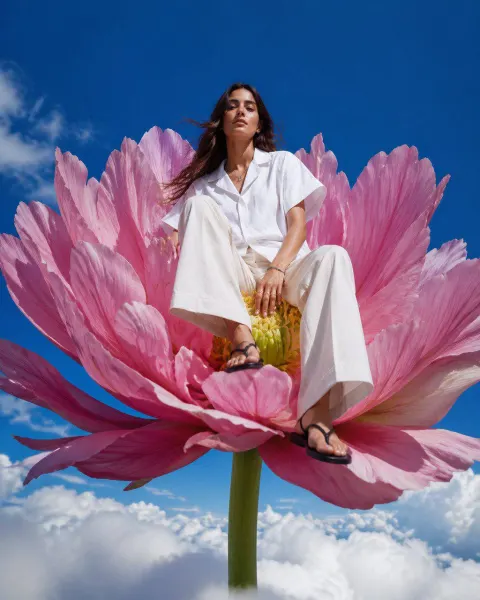 Dreamy Flower Throne Editorial