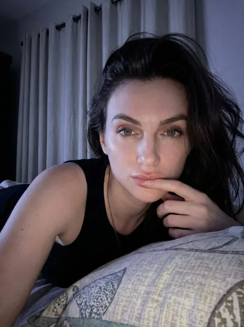 Moody Low-Light Bedroom Selfie
