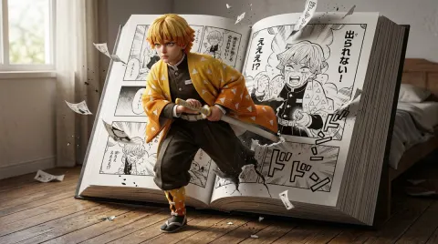 Zenitsu Breaks Out Of Manga