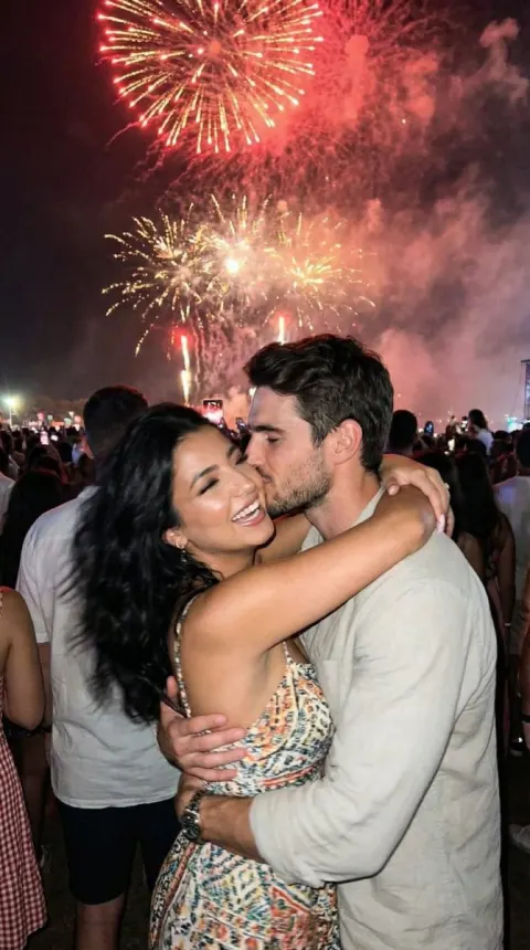 Romantic Festival Fireworks Snapshot