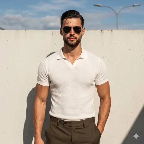Muscular Man Fashion Portrait