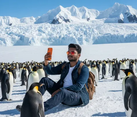 Antarctica Penguin Encounter Adventure