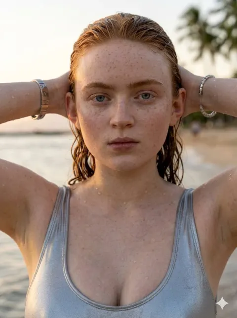 4K Fashion Beach Portrait