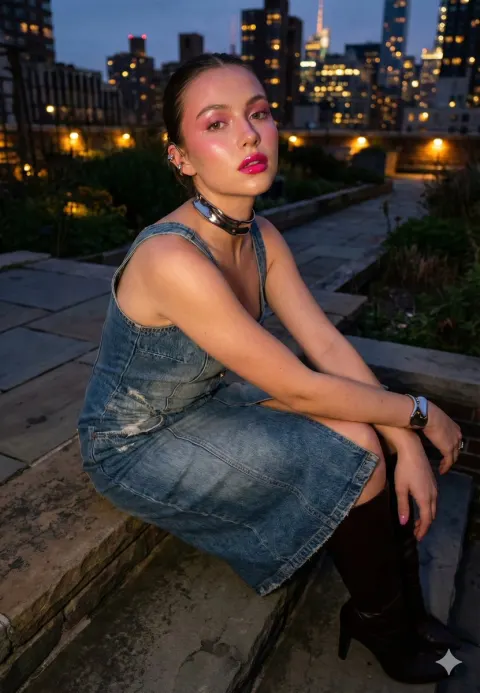 Urban Night Fashion Portrait