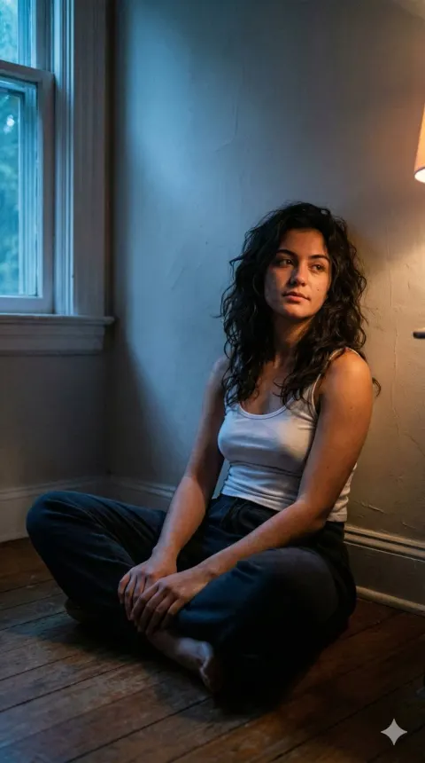 Moody Night Portrait