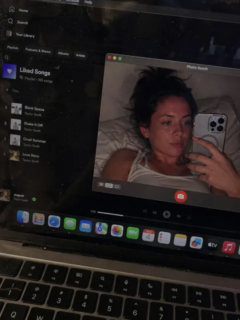 Late Night MacBook Selfie Vibe