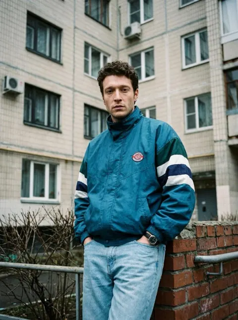 Soviet Style Vintage Street Portrait