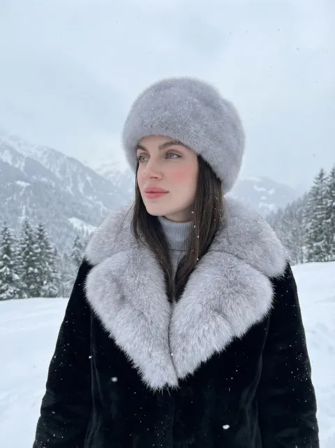 Winter Mountain Portrait Beauty