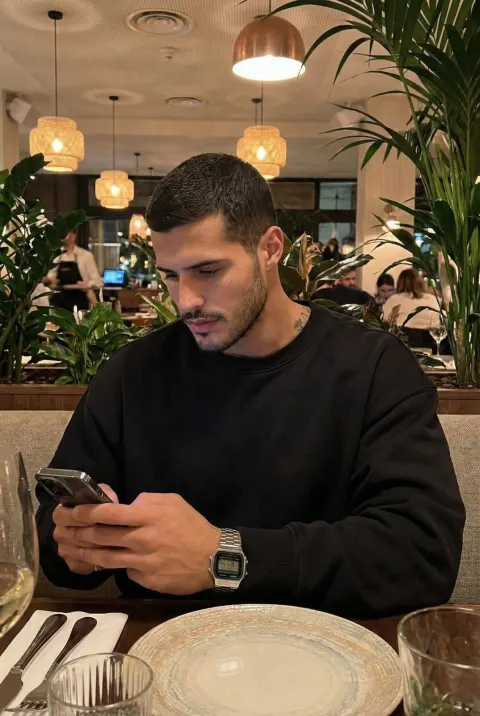 Evening Solitude at Elegant Restaurant