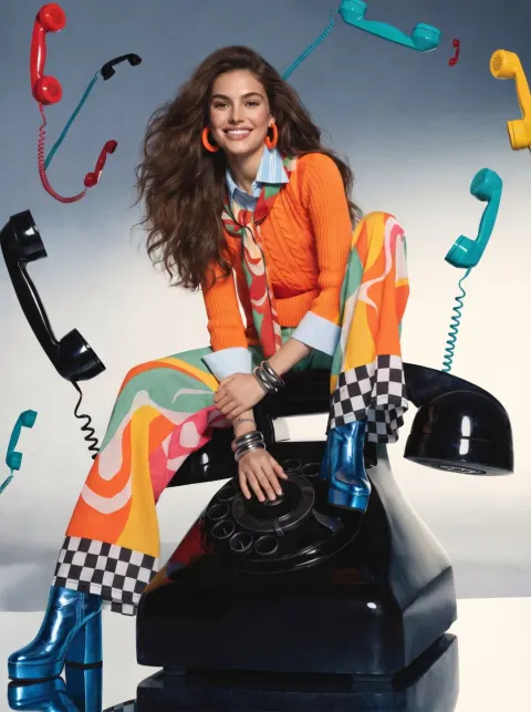 Retro Phone Fashion Editorial Shoot