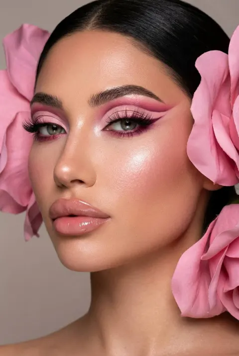 Pink Sculptural Beauty Editorial