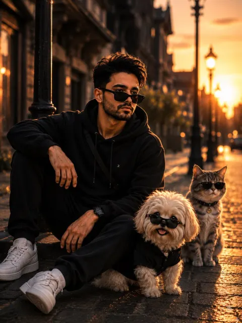 Cinematic Golden Hour Street Detective Photography