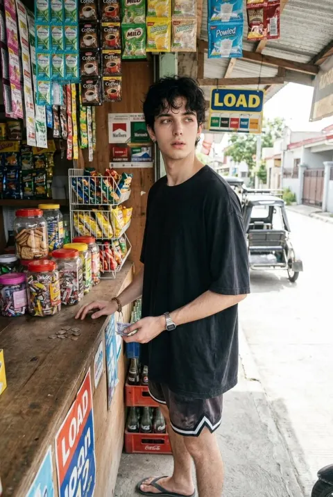 Filipino Street Candid Moment