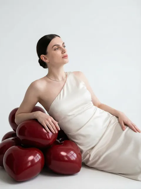 Valentine Heart Sphere Fashion Portrait