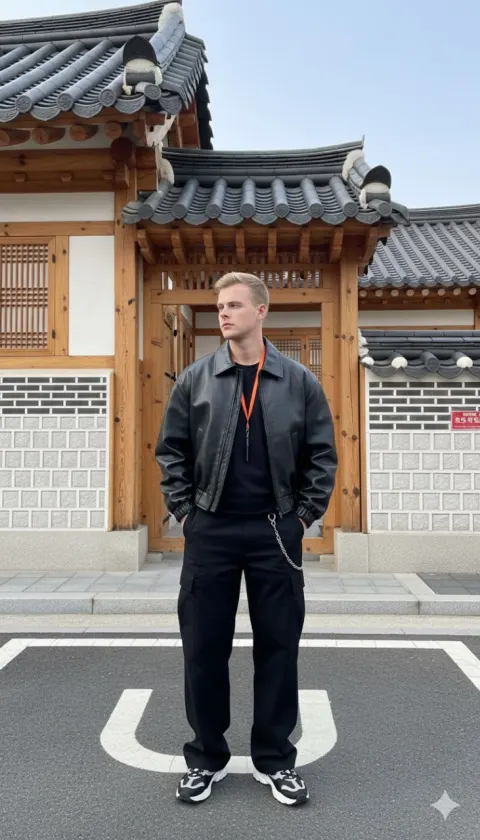 Streetwear Portrait at Korean Hanok