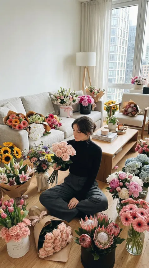 Flower-Filled Apartment: Urban Nature Sanctuary