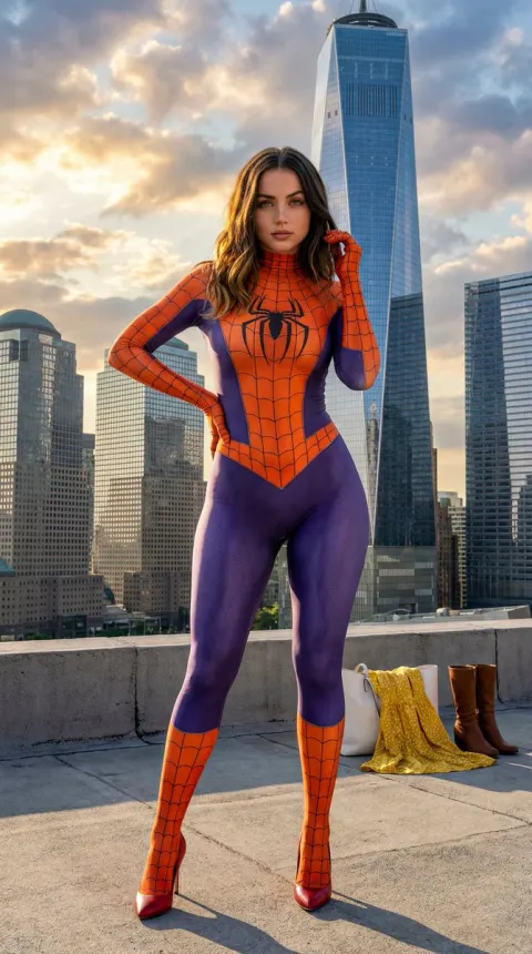 Spider-Man Heroine NYC Rooftop