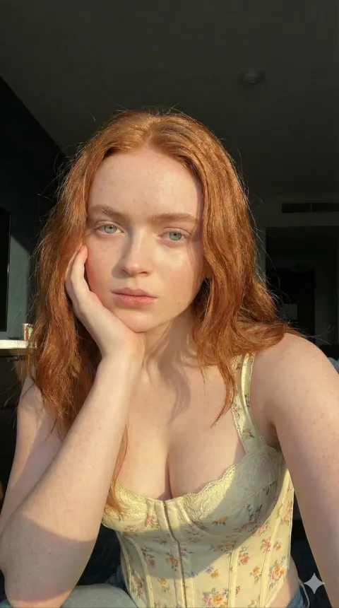 Golden Hour Freckled Beauty Portrait