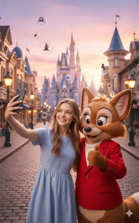 Magical Fairy Tale Park Selfie