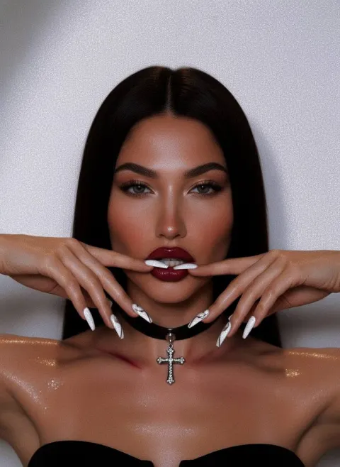 Gothic Seduction: Dark Luxury Portrait
