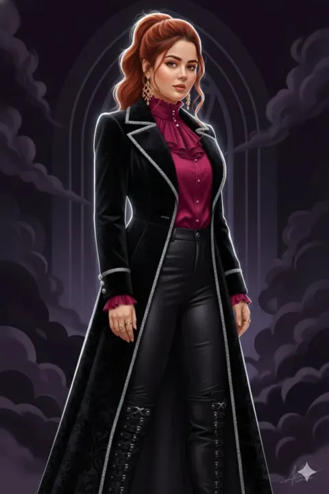 Dark Gothic Cinematic Vector Art